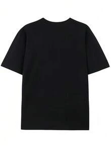 Camiseta gráfica para hombre <<SOY EL PADRE» - Camiseta divertida para papá con escritura en francés, corte holgado, ideal para uso diario y como regalo para el Día del Padre. - Negro - Ver 5