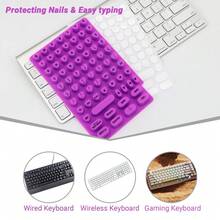 键盘键帽增高贴纸，长指甲打字辅助工具，美甲专用键帽垫，游戏办公两用增高键帽 - 查看 4