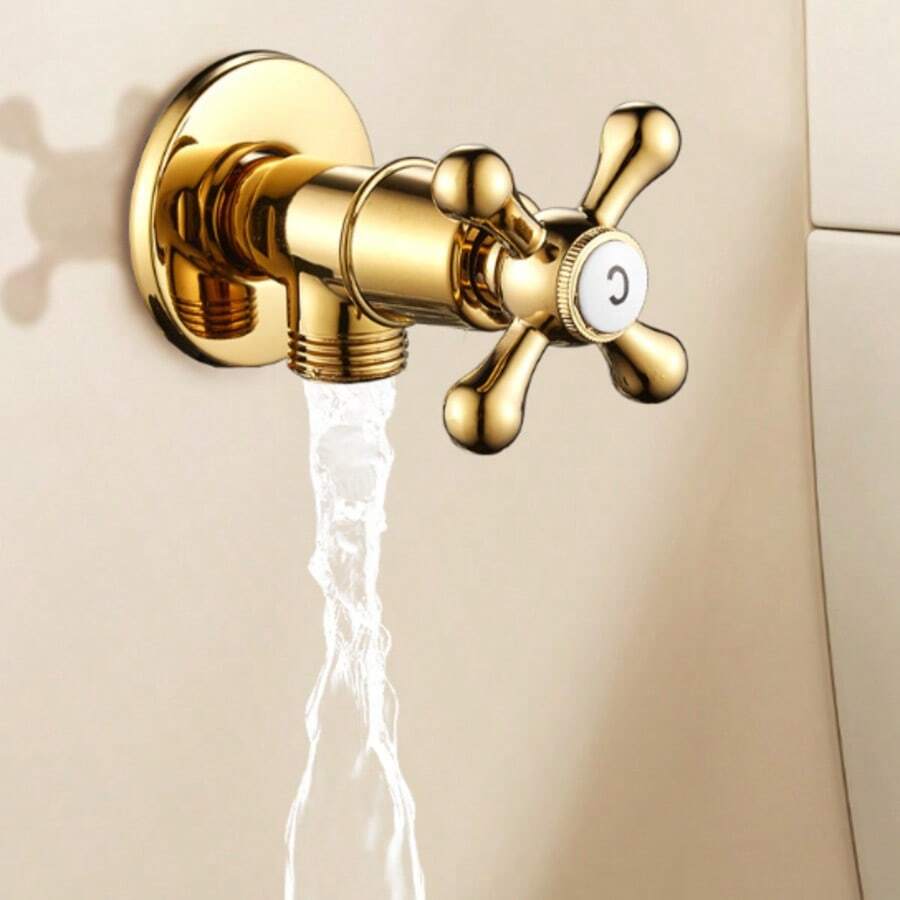 Van góc dày chất lượng cao, giao diện tiêu chuẩn phổ thông 1/4", kín nước, thích hợp cho nhà bếp, phòng tắm, ban công, bình nước nóng, nhà vệ sinh, van khóa nước đầu vào máy giặt. - Sự phổ biến - Xem 1