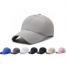 1pc Ultra-Thin Quick-Drying Breathable Adjustable Ponytail Baseball Cap, Sun Protection Hat, Women Sports Cap, Camping Hat, Hiking Hat - Multicolor - View 11