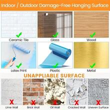 30pcs Large Picture Hanging Strips, Heavy-Duty & Removable With Hooks And Loop Tape - No Image Damage, Acrylic Frame Adhesive For Creative Youngsters' Room Decor & Christmas Ornaments - 30pcs - View 11