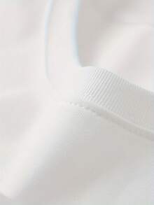 Camiseta de Algodón con Estampado de Margaritas para Hombre SANSYAS - Corte Holgado, Manga Corta, Cuello Redondo, Lavable a Máquina - Blanco - Ver 4