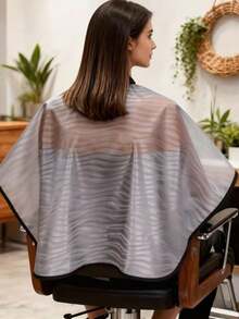 1pc Waterproof Hairdressing Cape – Perm & Hair Care Cape; Thickened Waterproof Material, Salon Accessory, Adjustable Neckline; Versatile Hairdressing Apron Suitable For Both Professional Salons And Home Use. - Multicolor - View 2
