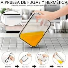 Awaoko 12pcs/24pcs Food Storage Containers, 5 Sizes, Reusable Sealed Lid PP Material Snap Lock Boxes, Suitable For Fruit, Vegetable, Salad, Pasta, Meat, Bento, Lunch And More, Fridge & Kitchen Organizer, Space Saving Stackable - Clear - View 8