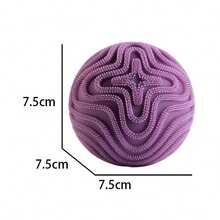1pc Textured Powder Ball Squeeze Toy, Squishy Stress Relief Toy - Suitable For Holiday Gifts, Party Favors, Birthday Gifts, Office Stress Relief, Fun Gift, Random Color - Multicolor - View 9