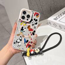 This Disney Mickey Mouse Lanyard Phone Case Is Fully Covered In TPU Material, Features Strong Magnetic Closure, Is Shockproof And Lightweight, And Is Compatible With IPhone17/16/11/13/15/15 Plus/15 Pro/15 Pro Max/12/14 Pro Max/11 Pro Max/12 Pro/12 Pro Max/13. This Phone Case Is A Popular Birthday Gift Or Business Gift Choice; It Is Durable, Stain- And Fingerprint Resistant, And Suitable For Both Men And Women. The Set Also Includes A Mickey Mouse Phone Case And A Mickey Mouse Plush Bracelet, Making It A Perfect Gift For Friends And Family. This Stylish Phone Case Is Fun, Lightweight, And Durable. IPhone17 Pro Max Phone Case, Minnie Mouse Phone Case. - 無色 - 查看 7