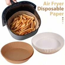 50/100 buc hârtie de copt de unică folosință pentru friteuza cu aer, hârtie de copt antiaderentă potrivită pentru coacere, prăjire, cuptor cu microunde și gătit, aplicabilă pentru Paște, Ziua Tatălui, Ziua Mamei, Crăciun și Halloween - Multicolor - Vizualizare 5