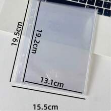 A5 Transparent Loose-Leaf Notebook, Soft Color Leaf Circular Binding, Replaceable Inner Pages, Sticker & Photo Storage Album, Diary, Budget Planner, Office & Study Supplies, Trading Card Holder, A5 Sticker Book, A7 Sticker Book, Refill, Sticker Binder, Fan Merchandise - A5 - View 12