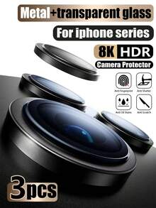 Bộ 3 miếng dán bảo vệ ống kính hợp kim cho iPhone 16 Pro Max/16 Pro, vừa khít 1:1 với ống kính camera gốc, siêu trong suốt, kính hàng không 9H+ chống trầy xước, dễ dàng lắp đặt, không ảnh hưởng đến chụp ảnh ban đêm, phù hợp với các dòng 17 Pro Max/17 Pro/17 Air/17 E/17/16 Plus/16 E/16/15/14/13/12/11. Phụ kiện điện thoại, tương thích với ốp lưng, kết hợp tính thẩm mỹ và bảo vệ, quà tặng Ngày của Mẹ, quà sinh nhật. - màu đen - Xem 28