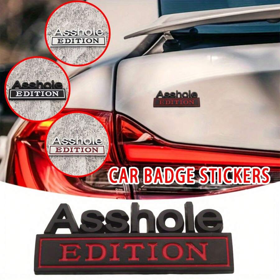 Emblem Car Sticker - Creative Personalized Decal For Most Cars, Trucks, SUVs, MPVs, RVs, Motorcycles, Doors, Walls, Laptops & Toolboxes, Exterior Auto Decoration Accessory - A - View 1