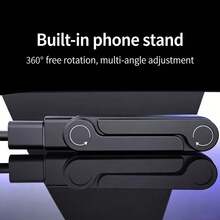 240W 支架轉接器，Type-C 轉 Type-C 可折疊支架 OTG 轉接頭，USB 2.0 數據傳輸支架連接器，輕巧便攜可折疊，快速充電，適合手機觀看影片或玩遊戲 - 彩色 - 查看 7