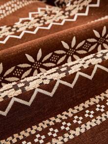 1 chiếc vỏ gối sofa họa tiết hình học Bohemian, chất liệu jacquard chenille mềm mại, bảo vệ đồ nội thất bốn mùa, chống trượt, chống bụi, chống nhăn, bền, chống trầy xước do mèo, phù hợp với sofa 1-4 chỗ và sofa hình chữ L. - Cà phê nâu - Xem 7