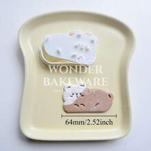 Cartoon Animals Cookie Cutter Animal Cute Cat Rabbit Bear Biscuit Stamp Embossing Tools Cake Decoration Biscuit Mold - White - View 10