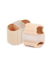 Dụng cụ tách ngón chân bằng silicon mới, miếng đệm ngón chân có hai lỗ, ống bọc ngón chân bằng silicon. - Nhiều màu - Xem 7