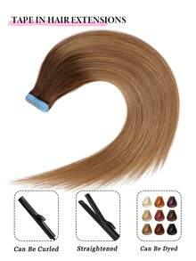 150grams Tape In Hair Extensions Human Hair,#60 Platinum Blonde 16-26inch,20Pcs/50Grams,100% Brazilian Remy Tape Ins Real Human Hair Extension,Christmas Birthday Gift For Women, Perfect For Daily Party & Wedding Use, 4-5 Packs To Add Length & Volume - ST4/27 - 查看 5