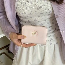 Tarjetero con forma de corazón para perro, monedero minimalista coreano elegante, cartera de estudiante de alta gama para mujeres, regalos de festival, graduación, aprecio a maestros, cumpleaños, regalos para madres, Día de la Madre, artículos esenciales para vacaciones, regalos de graduación, lindo para mujeres, cartera de tarjetas, artículo esencial de viaje - Multicolor - Ver 8