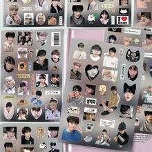 Bộ 8 sticker Choi, hình ảnh thành viên nổi bật của nhóm nhạc thần tượng TXT, sticker chống thấm nước. - Nhiều màu - Xem 3