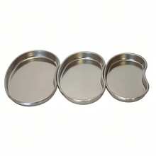 1pc 3-Piece Stainless Steel Laboratory Tray - Easy To Clean With Rounded Corners, Suitable For Laboratory, Medical And Scientific Research, Polished Surface, Sturdy - Set - View 3