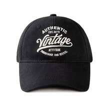 1 pieza Gorra de béisbol con bordado de actitud vintage auténtica Est.1979, herencia y renacimiento para mujer, sombrero casual de uso urbano para primavera/otoño, viajes, playa, vacaciones, festivales - multicolor - Ver 6