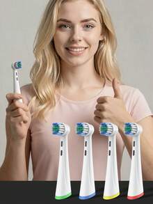4/8/12 Piezas Compatibles con Cepillo de Dientes Eléctrico OralB IO, Cabezales de Cepillo de Repuesto Profesionales Compatibles con Cepillos de Dientes Eléctricos Oralb IO (2/3/4/5/6/7/7G/8/9/10) Series - Ver 9