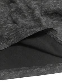 Men's Casual Set: Crew Neck Washed Tank Top And Drawstring Shorts - Black - View 6