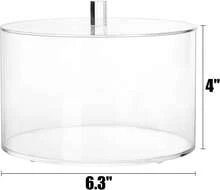Peohud Coffee Filter Holder, Acrylic Coffee Pod Holder With Lid, Reusable Coffee Filter Storage Container, Stylish Coffee Filter Dispenser For Coffee Bar, Kitchen Countertop - White - View 2