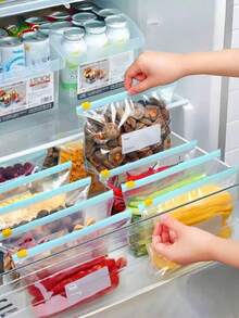 Reusable Food Storage Bags Transparent Sealed Zip Bag Kitchen Refrigerator Fresh Zipper Bag Camping Plastic Sealing Containers - A - View 7