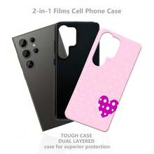 Funda para teléfono - Funda para teléfono - Funda minimalista 2 en 1 con diseño de corazón de lunares, compatible con Samsung Galaxy S26 Ultra, S26 Plus, S26, S25 Plus, S25 Edge, S24, S23, S22, S21 Ultra Plus, S20 FE 5G, Note 20 Ultra;A prueba de golpes, duradero, resistente a arañazos, adecuado para varios modelos de  17, 16, 15, 14, 13, 12, 11, Plus, Air, Pro, Max, Plus, Ultra, A05, A06, A07, A13, A14, A15, A16, A17, A26, A52, A53, A54, A55, A56, A32, A34, A35, A36, A71. - Color mixto 1 - Ver 7