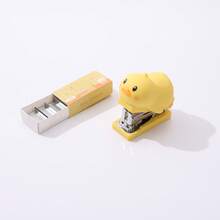 Mini Cartoon Hamster, Bear, Rabbit And Duck Shaped Stapler Set, 400pcs 24/6 Staples, Portable Binding Tool, Office & School Supplies, Back To School Stationery - Sets - View 14