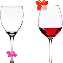 Silicone Wine Glass Marker Juice Champagne Cup Goblet Label Mug Tag Bar Wedding Identification Color Random Party Tools - View 4