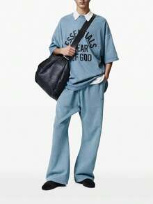 FEAR OF GOD ESSENTIALS - Men Campus 90'S Short Sleeve Tee - FADED COASTAL - View 1