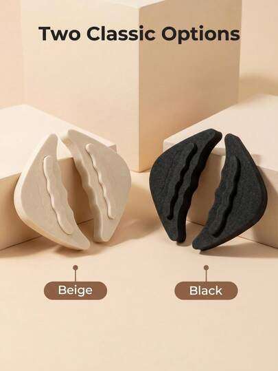 2pcs Soft Sponge Toe Filler, Removable Shoe Head Protector, Suitable For Oversized Shoes, High Heels, Casual Shoes, Sports Shoes