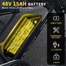 VOMO Bicicleta eléctrica X80 Ultra, bicicleta todoterreno de 20 pulgadas con neumáticos anchos, motor de 1000 W, batería de larga duración de 48 V y 15 Ah, 7 velocidades, frenos hidráulicos dobles, suspensión completa, adecuada para ciclismo de montaña, paseos por la playa y paseos en la nieve. - Negro - Ver 9