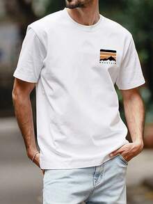 Men's T-Shirts For Spring And Summer - 白色 - 查看 5