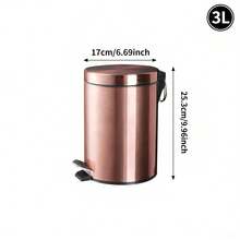 Thùng rác tròn bằng kim loại có bàn đạp, dung tích 8L/5L, thích hợp cho nhà bếp, phòng tắm, nhà ở, có lớp lót bên trong có thể tháo rời. - Rượu sâm banh - Xem 18