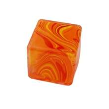 New Fluid Floral Pattern Squeezy Cube Mochi Squishy Toy, Slow Rebound Stress Relief Ball - Multicolor - View 7