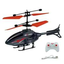 Avión de Control remoto resistente a choques, helicóptero de inducción, Dron suspendido de modo Dual, juguete con iluminación - Azul - Ver 7