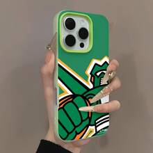 Arte gráfico de un robot verde, naranja y blanco.funda de teléfono Fundas compatibles con ,Apple,VIVO,OPPO,,, y Honor.Fabricadas en silicona TPU,ofrecen protección contra golpes y caídas. - Verde - Ver 3