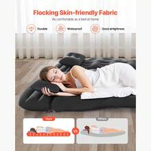 Car Inflatable Bed - Beflockung schwarz - Zobacz 3