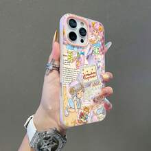 Funda para móvil con estampado de dulces y dibujos animados. Compatible con Samsung, Apple, VIVO, OPPO, , Transsion, ,  y Honor. Fabricada en TPU, ofrece protección contra golpes y caídas. Un regalo ideal para familiares y amigos. - Rosa - Ver 5