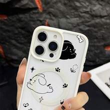 マグネット式黄ばみ防止 | 高級感あふれる2in1アクリルマグネット式スマホケース！スタイリッシュで手触りも良く、実用的な保護機能とマグネット式・耐衝撃設計を融合させた、高級感あふれるケースです。 犬ステッカーケース  11  17e 手机壳  17e 手机壳 家族、恋人、友人、そして子供たちへのプレゼントに最適です。  16/15 Pro Max/13 Pro Max/15/11 Pro Max/11 Pro/17 Pro/16e/15 Plus/16 Plus/ 13 pro/16 Pro/15 Pro/17/13/14 Plus/14 Pro Max/12 Pro/16 Pro Max/12 Pro Max/12/17e/14 Pro/14/Apple  Air/17 Pro Max - ブラック - チェックする 5