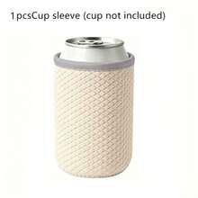 1 pezzo/2pcs Manicotto in neoprene goffrato da 12oz per bicchiere di cola, raffreddatore per lattine di birra da 330ml, accessorio protettivo anti-scottatura per bicchieri, uso duale caldo & freddo, adatto per attività quotidiane, forniture per feste, articoli essenziali per le vacanze, matrimoni, raduni, riutilizzabile per escursioni, all'aperto, campeggio, sport e altro ancora - Multicolore - Visualizzare 14