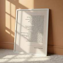 1pc "If I Ever Have Boys" Poem Wall Art, Daragh Fleming Inspirational Print, Neutral Minimalist Home Decor (Unframed) - A - View 9