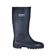 Sanitary Boots, Rain Boots, Hydrocarbon Resistant, 100% PVC, Non-Slip, Waterproof, Comfortable, Rhino PVC - 黑色 - 查看 4