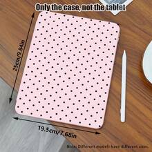 1 件装翻盖桌面保护套，带笔槽、360° 旋转支架、波点图案、PU 皮革材质，兼容三星 A9/A9+/S9/S9FE/A11/A11+/S11/S10 FE/S10 FE+/S10 Lite、A16 2025、Air 11/13、M3 2025、Mini 7 A17、Pro 2024、Air 11/13、M2 2024、Pro 11/13、M4 2024、Pro 12.9、7/8/9 代、10.2、10 代、10.9、Air 4/5/6/7/8、10.9、Pro 11、4/5/6 代、Mini 6、SE 11、荣耀、Matepad SE 11 等机型。 - 彩色 - 查看 3