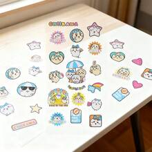 Miniso 千川系列夏季转印贴纸 B款&A款，高清转印工艺，防水宠物材质，DIY贴纸，桌面装饰动漫周边（1张） - 彩色 - 查看 2