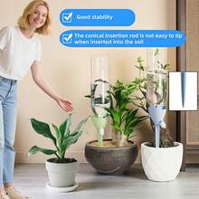 Automatic Watering Device, Suitable For Indoor And Outdoor Potted Plants, Adjustable Drip Irrigation Device With Valve, Fits 28-30mm Bottle Mouth, Automatic Watering System - Multicolor - View 4