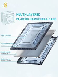 Ốp lưng D8, ốp lưng PC TPU, ốp laptop nữ dễ thương, bảo vệ mỏng nhẹ, chống trầy xước, chống bám vân tay, trong suốt mờ, kiểu dáng thời trang, tương thích với MacBook Air 13 13.6 inch, M1 M2 M3 Air Case, A2681 A3113 A2337 A1932 A1466. - Xem 5