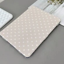 1 件装米白色波点图案平板电脑保护套，带笔槽和多角度支架 - 兼容 iPad 10.9 英寸/10.2 英寸/Air 第五代/Pro 11 英寸/第十代/9.7 英寸/Air 2/(第七代)/(第八代)/Air 4/5/Pro 11 英寸/2022 款第十代 10.9 英寸智能保护套/Air 13(M3 2025)/Air 11(M3 2025)/11(A16 2025)，Galaxy Tab S10+/S9/A9，iPad 5/5 Pro/6/6 Pro/7/7 Pro，MatePad，荣耀平板电脑 - 彩色 - 查看 7