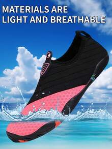 Women's Water Shoes, Beach Shoes, Sock Shoes, Outdoor Sports Shoes, Surfing, Swimming, Kayaking And Diving Shoes, Suitable For Indoor And Outdoor Use, Comble And Soft - Pink - View 4